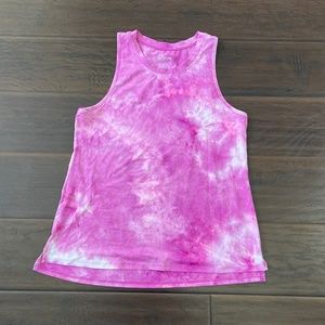 A Core Women's Pink Tie Dye Athletic Performance Tank Top Size M